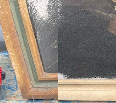 Remove paint from profiles and ornaments: no more endless sanding