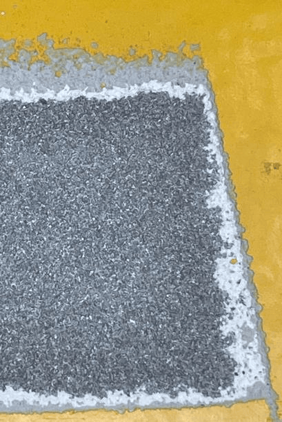 Resultaat: 1.230 micron coating verwijderd